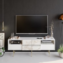 TV galdiņš DERIN 64,7x180 cm balts
