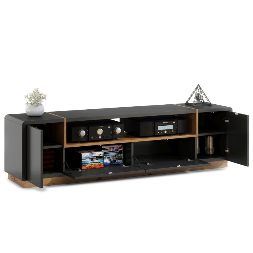 TV galdiņš FRED antracīta/ozols artisan