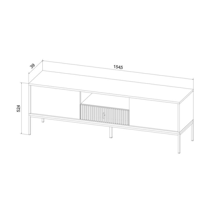 TV galdiņš SUE zaļš/melns