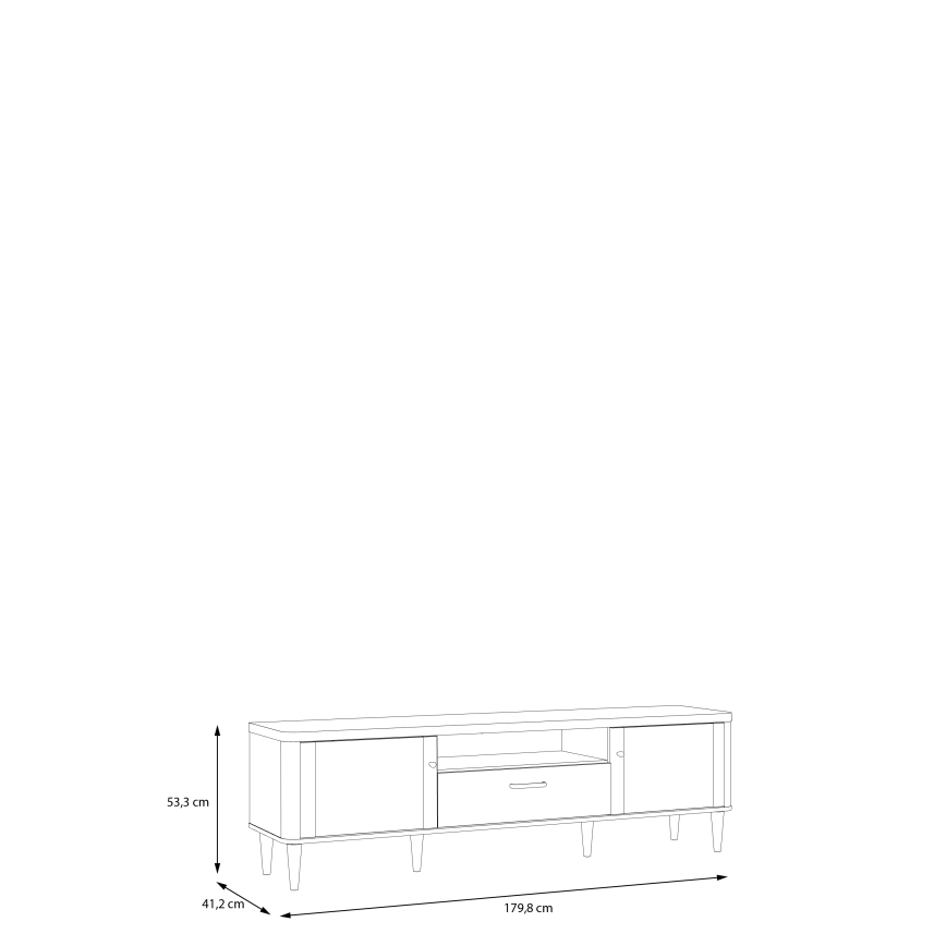 TV galdiņš VIRO brūns/bēšs