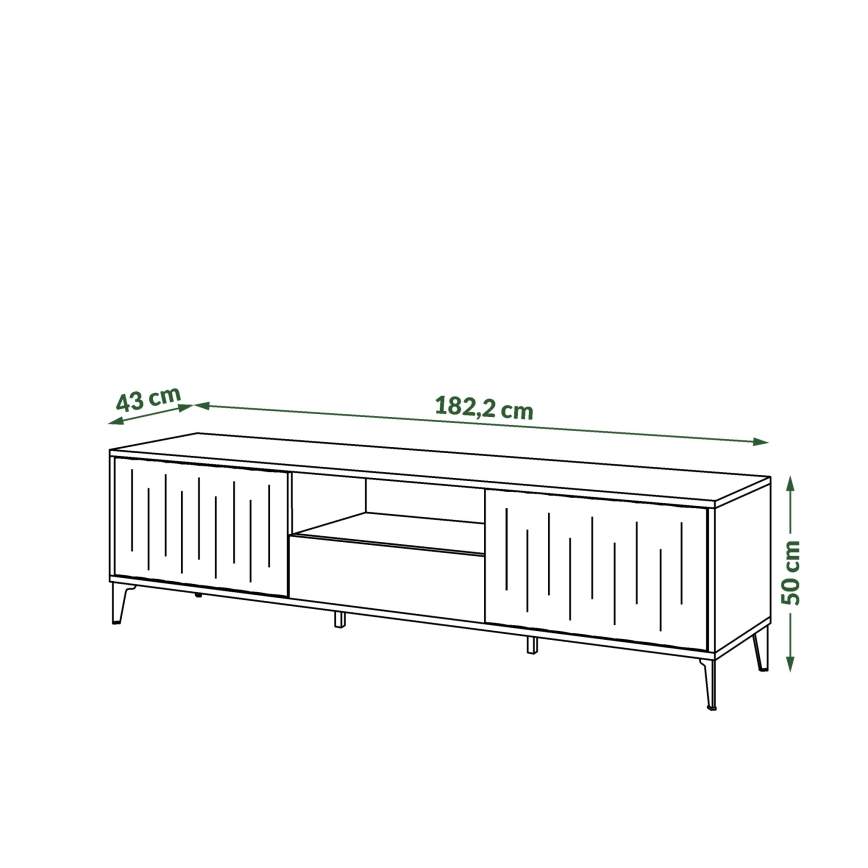 Televīzijas galds ar atvilktni RONJA taupe/melns
