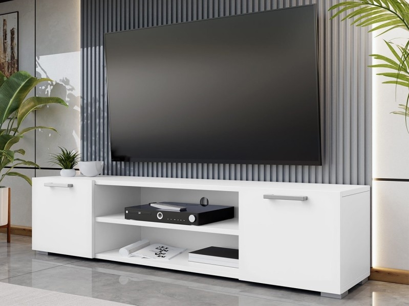 TV galds GIMREN 36x156 cm balta