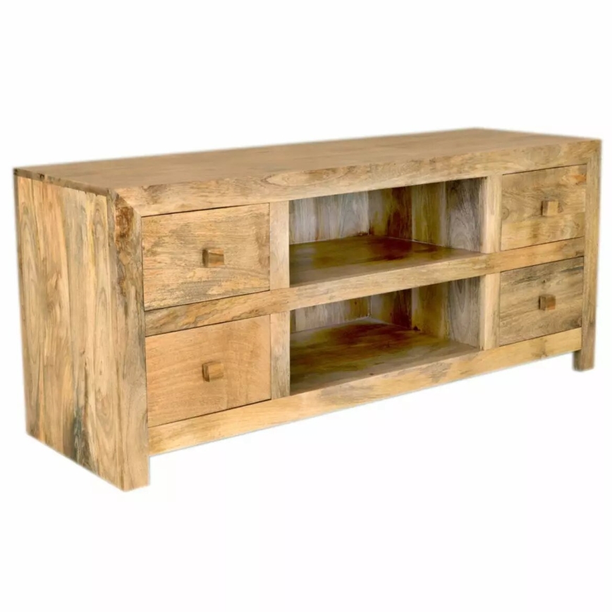 TV galds HINA 60x140 cm masīvkoks/mango koks