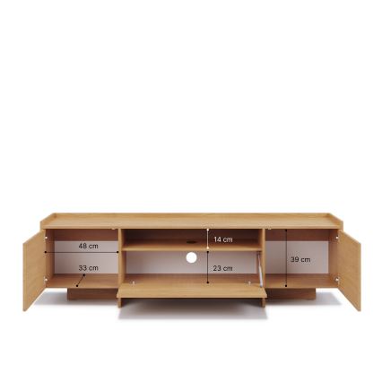 TV galds KEMI 197x57 cm Cremona ozols