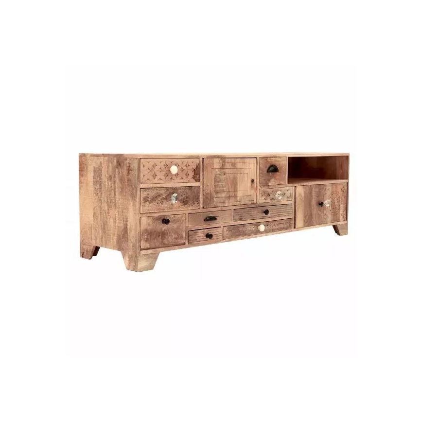 TV galds MANU 160x50 cm masīvkoks/mango koks