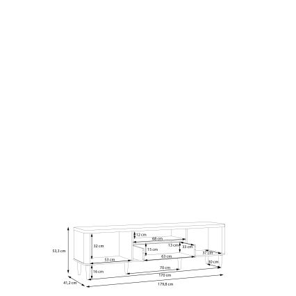TV galds VIRO brūns/bēšs