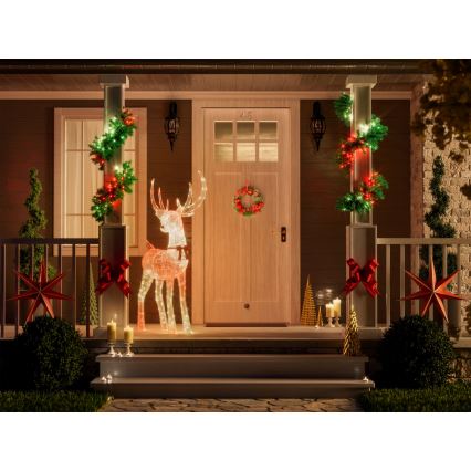 Twinkly - LED RGBW ar regulējamu spilgtumu ārpustelpu Ziemassvētku ziemeļbriedis REINGEERS 250xLED IP44 Wi-Fi