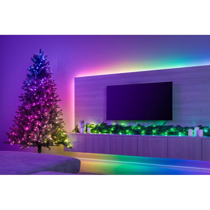 Twinkly – LED RGBW regulējama Ziemassvētku dekorācija GARLAND 50xLED 2,7 m Wi-Fi