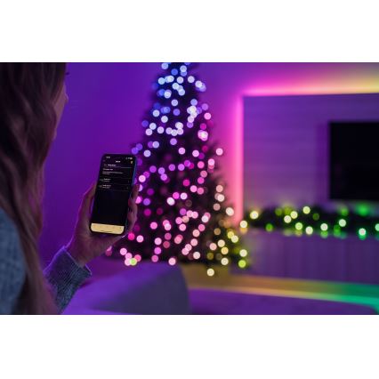 Twinkly – LED RGBW regulējama Ziemassvētku dekorācija GARLAND 50xLED 2,7 m Wi-Fi