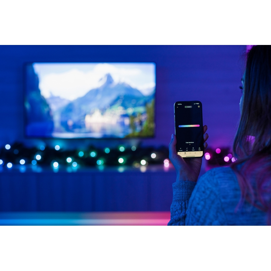 Twinkly – LED RGBW regulējama Ziemassvētku dekorācija GARLAND 50xLED 2,7 m Wi-Fi