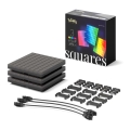 Twinkly - KOMPLEKTS 3xLED RGB Aptumšojams panelis SQUARES 64xLED 16x16 cm Wi-Fi