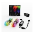 Twinkly - LED RGB Āra Ziemassvētku aizkars ICICLE 190xLED 11,5m IP44 Wi-Fi
