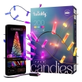 Twinkly - LED RGB regulējamā Ziemassvētku virtene CANDIES 200xLED 14 m USB Wi‑Fi