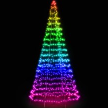 Twinkly - LED RGBW Aptumšojama āra Ziemassvētku eglīte LIGHT TREE 300xLED 2m IP44 Wi-Fi