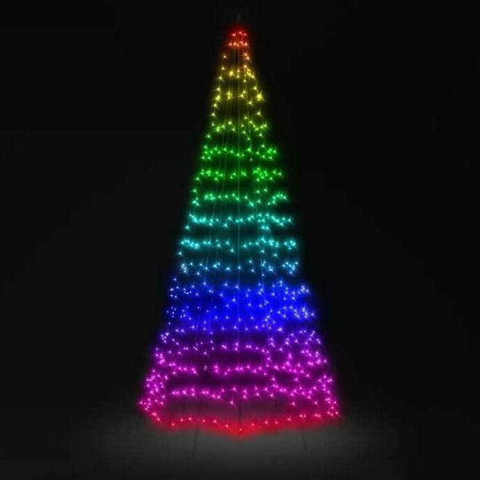Twinkly - LED RGBW Aptumšojama āra Ziemassvētku eglīte LIGHT TREE 450xLED 3m IP44 Wi-Fi