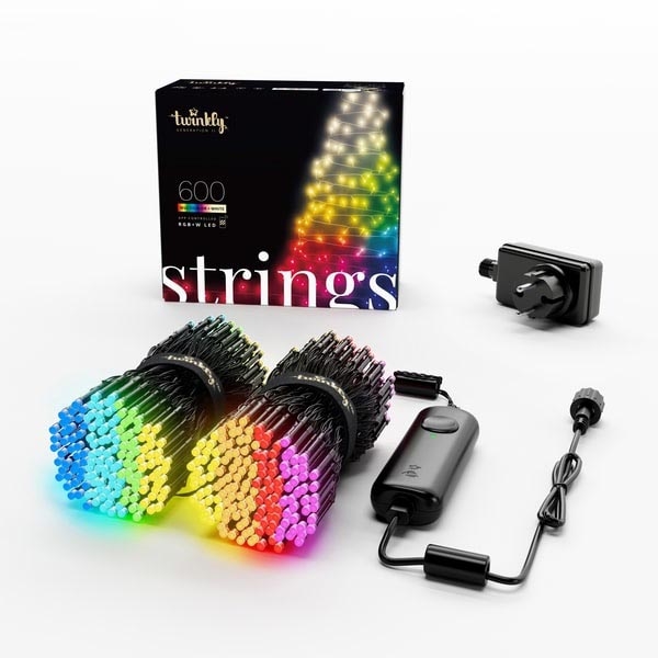 Twinkly - LED RGBW Aptumšojama āra Ziemassvētku virtene STRINGS 600xLED 51,5m IP44 Wi-Fi