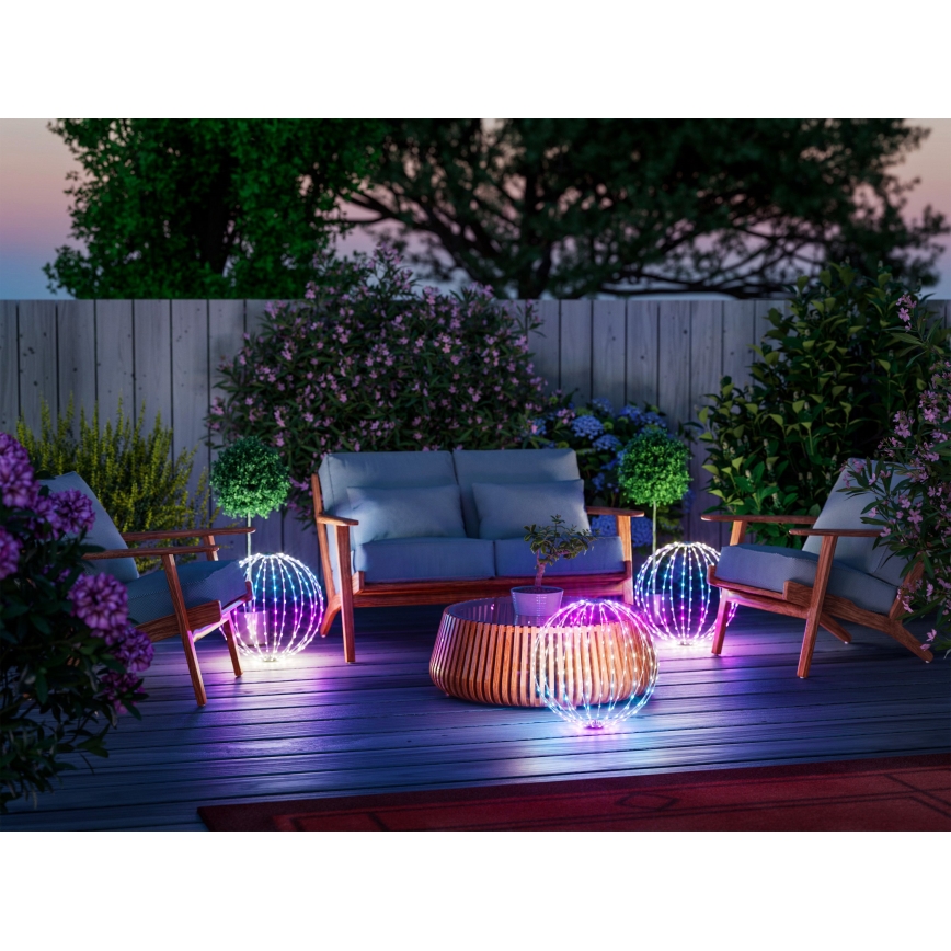 Twinkly - LED RGBW regulējama āra dekorācija SPHERE 210 LED IP44 Wi-Fi