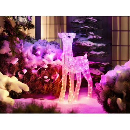 Twinkly - LED RGBW regulējams āra Ziemassvētku ziemeļbriedis REINGEERS 200 LED IP44 Wi-Fi