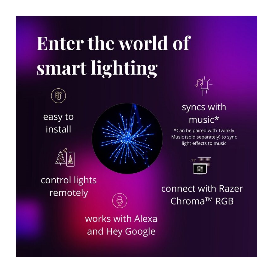 Twinkly - LED RGB Āra Ziemassvētki zvaigzne SPRITZER 200xLED IP44 Wi-Fi