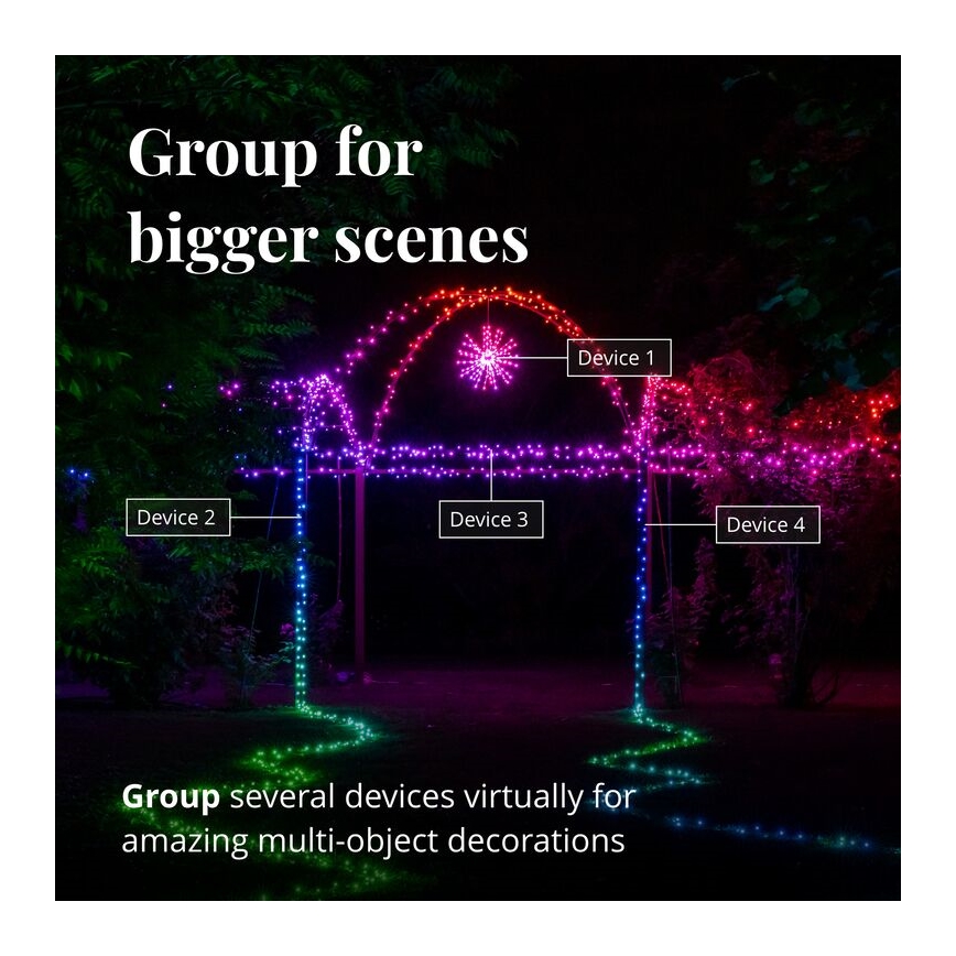 Twinkly - LED RGB Āra Ziemassvētki zvaigzne SPRITZER 200xLED IP44 Wi-Fi
