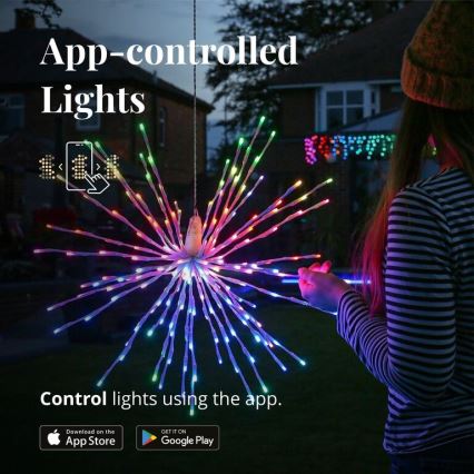 Twinkly - LED RGB Āra Ziemassvētki zvaigzne SPRITZER 200xLED IP44 Wi-Fi