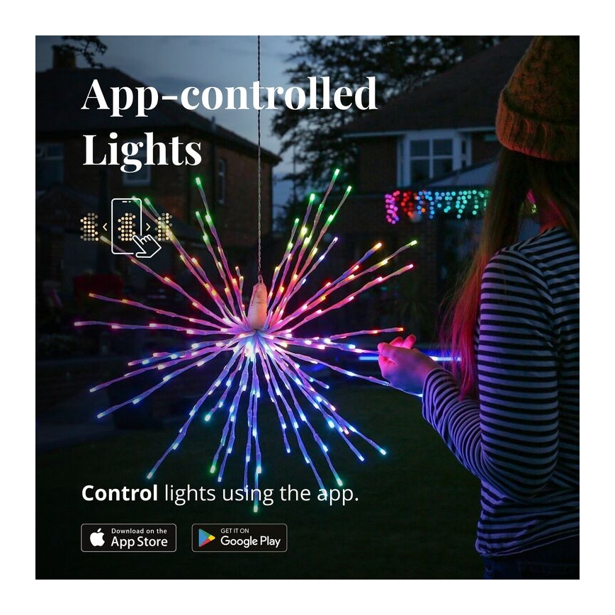 Twinkly - LED RGB Āra Ziemassvētki zvaigzne SPRITZER 200xLED IP44 Wi-Fi