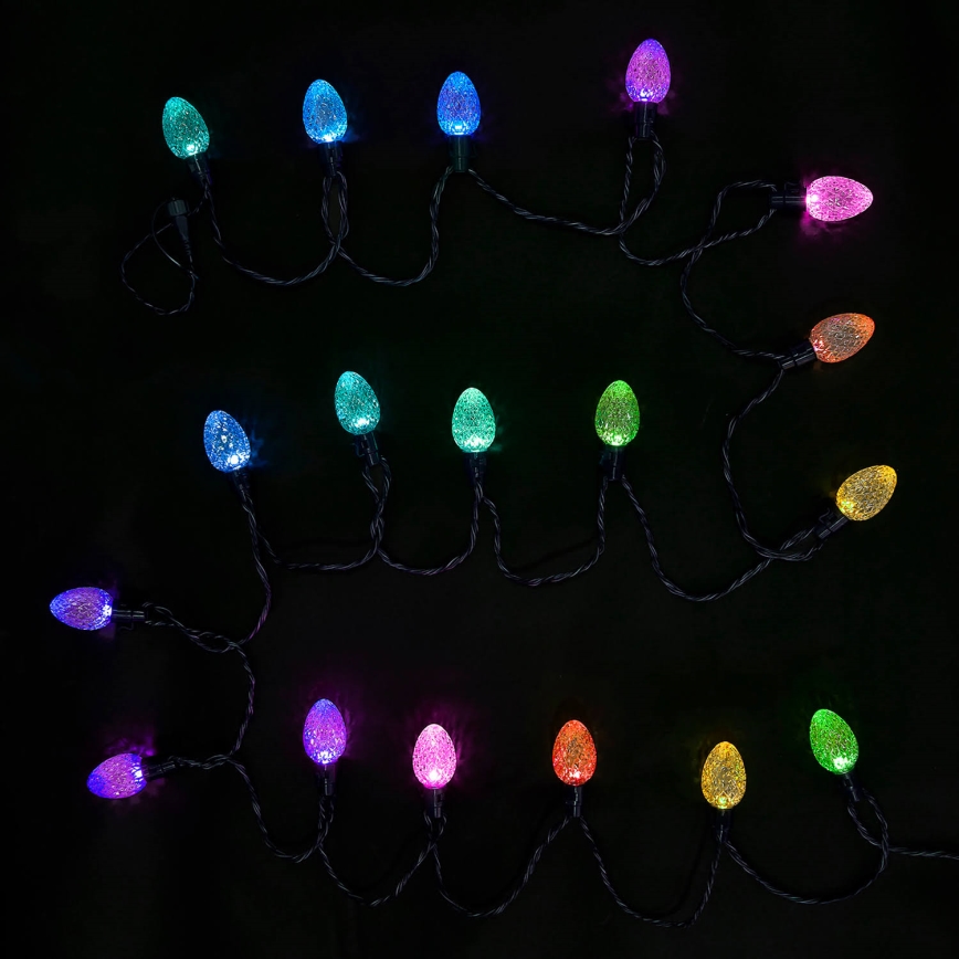 Twinkly - LED RGB Aptumšojama āra Ziemassvētku virtene FACETED 40xLED 14,5 m IP44 Wi-Fi