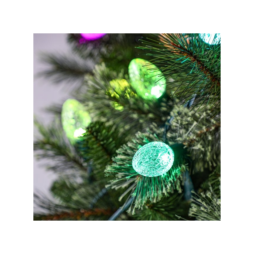 Twinkly - LED RGB Aptumšojama āra Ziemassvētku virtene FACETED 80xLED 26,5 m IP44 Wi-Fi