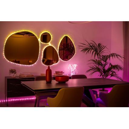 Twinkly - LED RGB Aptumšojama josla DOTS 60xLED 3 m Wi-Fi USB