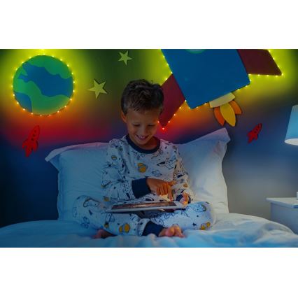 Twinkly - LED RGB Aptumšojama josla DOTS 60xLED 3 m Wi-Fi USB