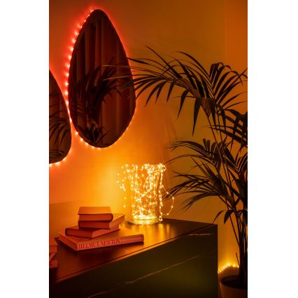 Twinkly - LED RGB Dimmable Ziemassvētku virknes ķēde DOTS 60xLED 7 m USB Wi-Fi