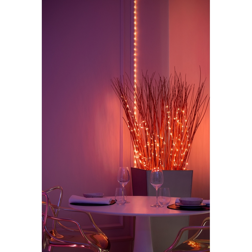 Twinkly - LED RGB gaismas virtene DOTS, dimējama, 60 LED, 7 m, USB, Wi-Fi