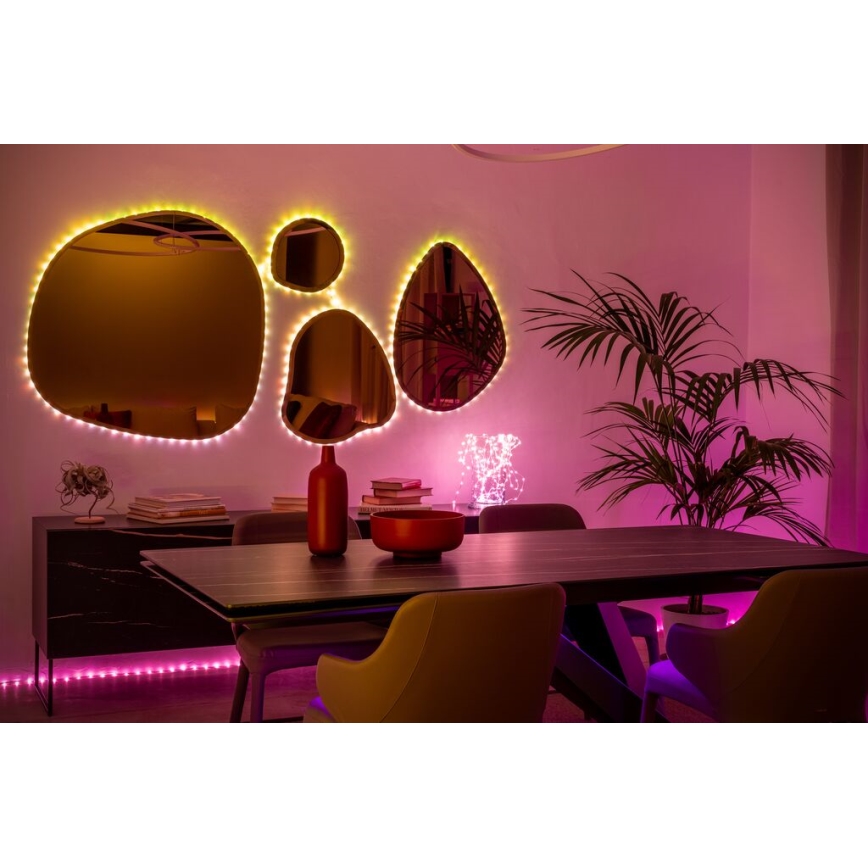 Twinkly - LED RGB Āra aptumšojama josla DOTS 400xLED 20 m IP44 Wi-Fi