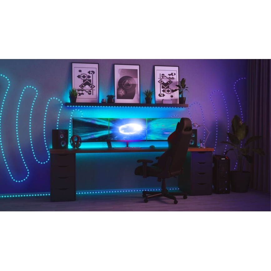 Twinkly - LED RGB Āra aptumšojama josla DOTS 400xLED 20 m IP44 Wi-Fi