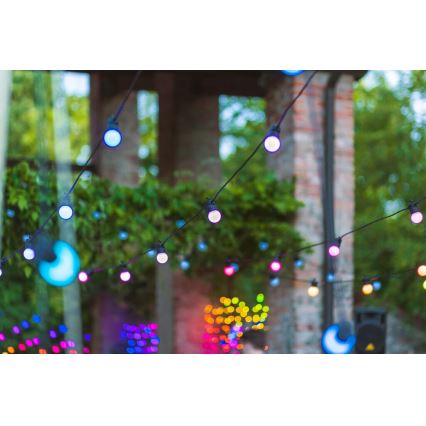 Twinkly - LED RGB Āra dekoratīva virtene FESTOON 20xLED 14m IP44 Wi-Fi