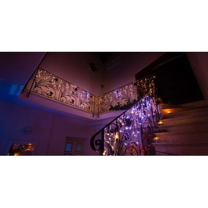 Twinkly - LED Ziemassvētku āra aizkars ICICLE 190xLED 11,5m IP44 Wi-Fi