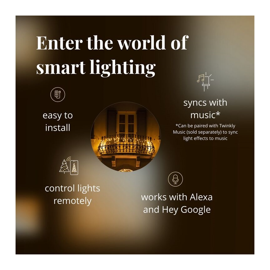 Twinkly - LED Ziemassvētku āra aizkars ICICLE 190xLED 11,5m IP44 Wi-Fi