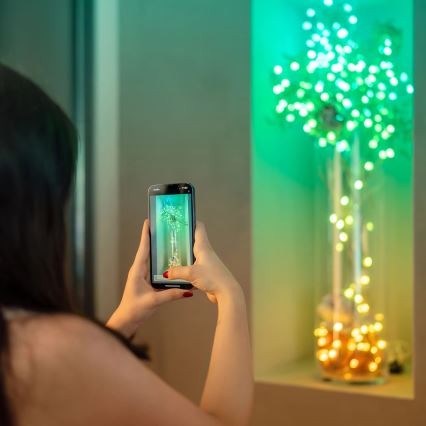 Twinkly - LED RGB Aptumšojama Ziemassvētku virtene 100xLED 8 m USB Wi-Fi