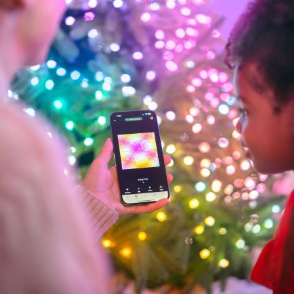 Twinkly - LED RGB regulējamā Ziemassvētku virtene CANDIES 200xLED 14 m USB Wi‑Fi