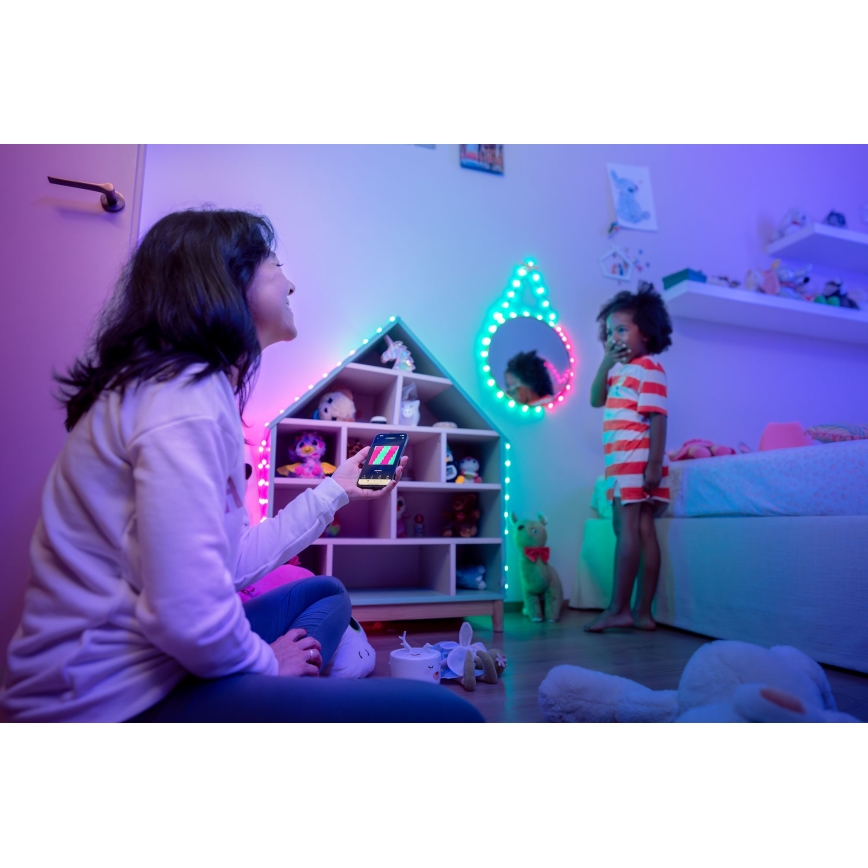 Twinkly - LED RGB regulējamā Ziemassvētku virtene CANDIES 200xLED 14 m USB Wi‑Fi