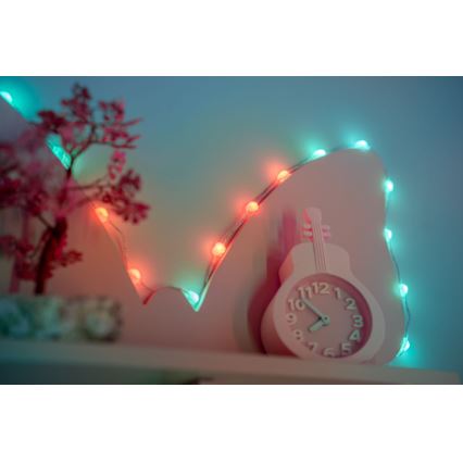 Twinkly - LED RGB ar regulējamu spilgtumu Ziemassvētku gaismas virtene CANDIES 200 LED 14 m USB Wi-Fi