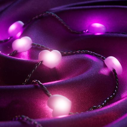 Twinkly - LED RGB ar regulējamu spilgtumu Ziemassvētku gaismas virtene CANDIES 200 LED 14 m USB Wi-Fi