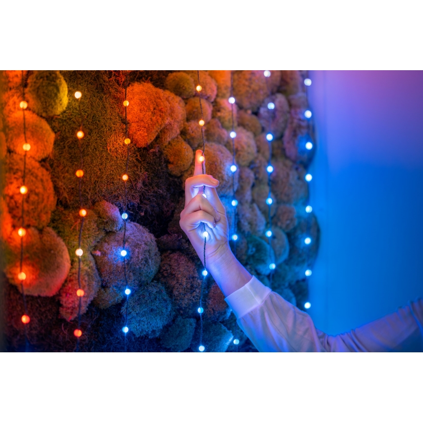 Twinkly - LED RGB Aptumšojama Ziemassvētku virtene CANDIES 100xLED 8 m USB Wi-Fi