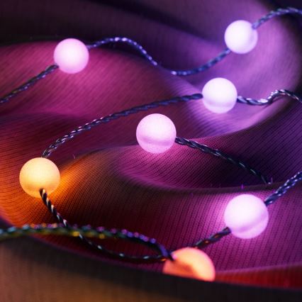 Twinkly - LED RGB Aptumšojama Ziemassvētku virtene CANDIES 100xLED 8 m USB Wi-Fi