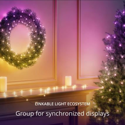 Twinkly - LED RGB Aptumšojama Ziemassvētku virtene CANDIES 100xLED 8 m USB Wi-Fi