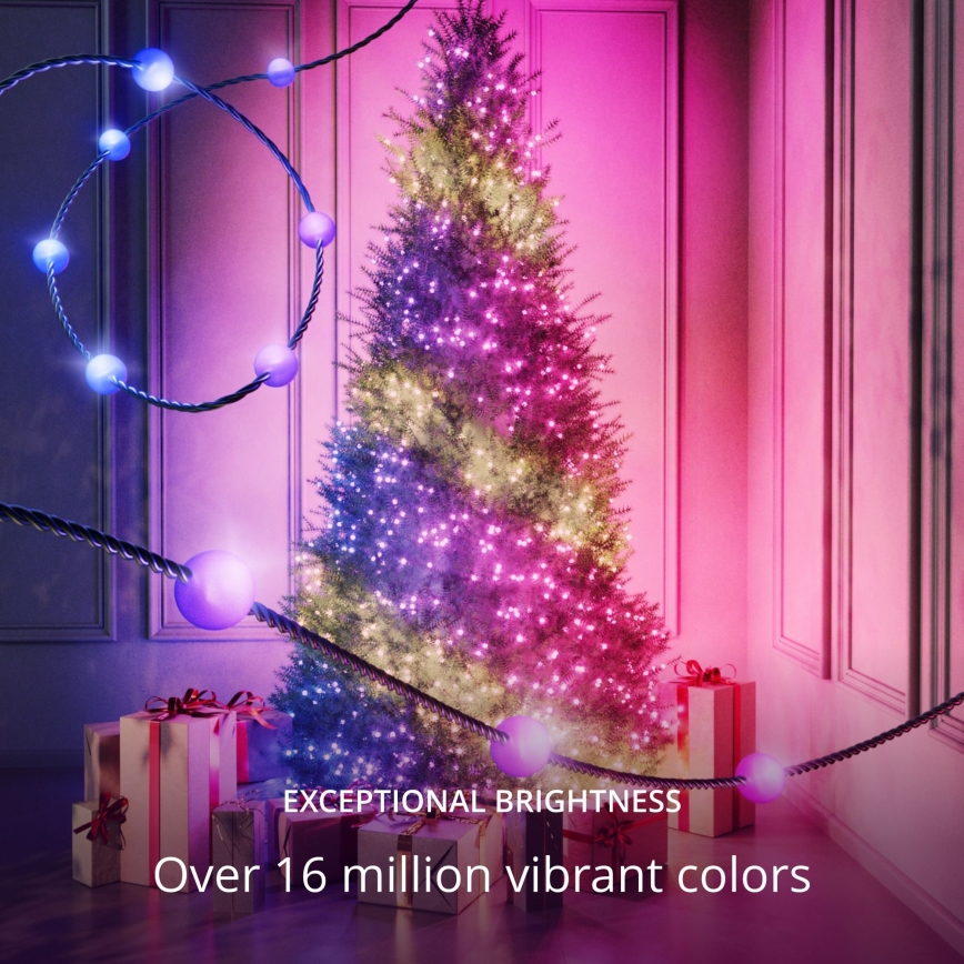 Twinkly - LED RGB Aptumšojama Ziemassvētku virtene CANDIES 100xLED 8 m USB Wi-Fi