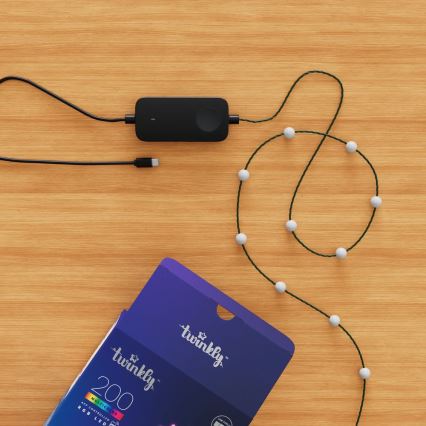 Twinkly - LED RGB Aptumšojama Ziemassvētku virtene CANDIES 200xLED 14 m USB Wi-Fi