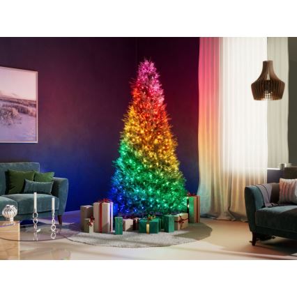Twinkly - LED RGB Ziemassvētku virtene ar regulējamu spilgtumu CANDIES 100xLED 8 m USB Wi-Fi