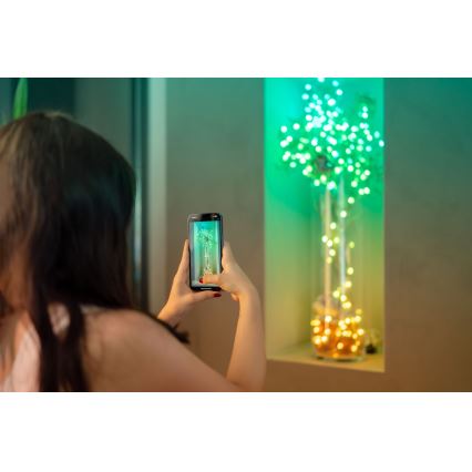 Twinkly - LED RGB Ziemassvētku virtene ar regulējamu spilgtumu CANDIES 100xLED 8 m USB Wi-Fi