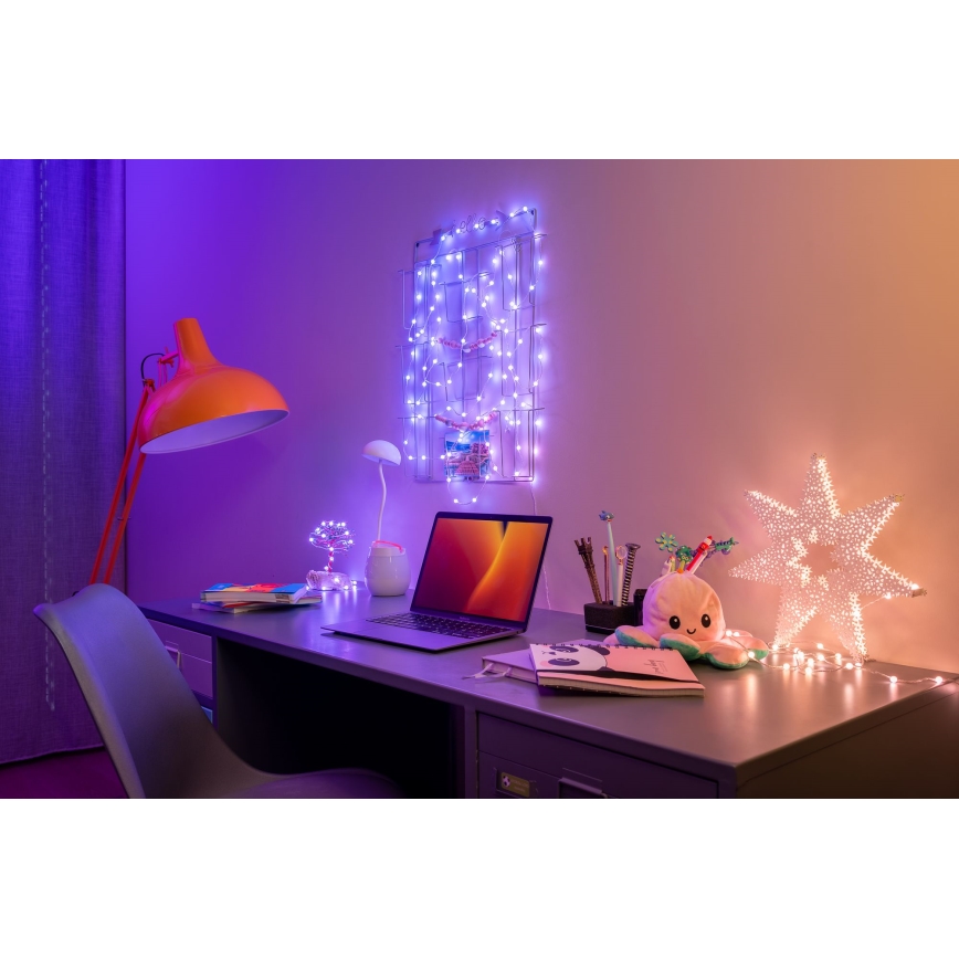 Twinkly - LED RGB Aptumšojama Ziemassvētku virtene CANDIES 200xLED 14 m USB Wi-Fi